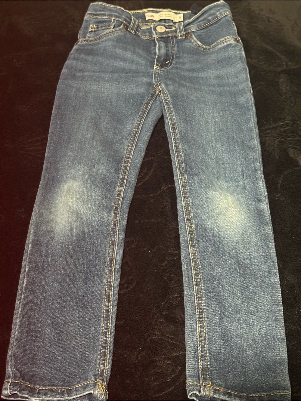 Kids Stretch Blue Denim Jeans - Classic Everyday Style